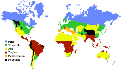 World Map Of Biomes